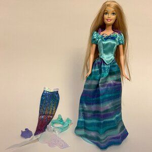 Barbie Fairytopia Mermaidia Elina Doll 2005 #J7434 with 2 Outfits